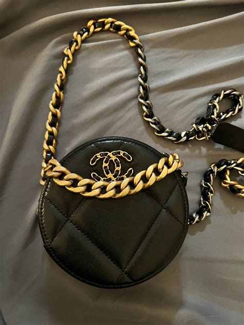 chanel black lambskin clutch with chain|CHANEL Lambskin Quilted Chanel 19 Round Clutch .